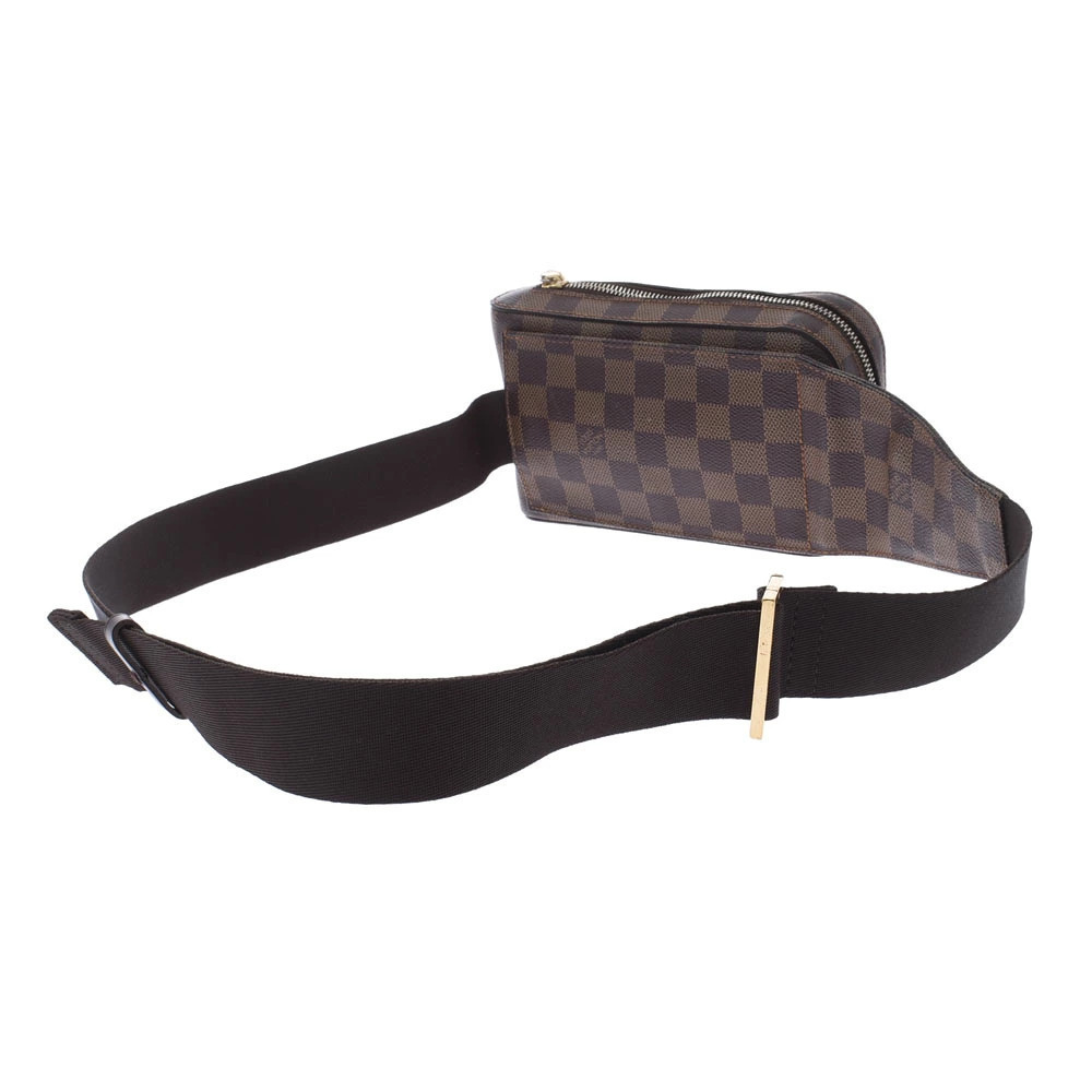 Louis Vuitton Body Bag Crossbody Geronimos Canvas Damier Bum Belt Brown
